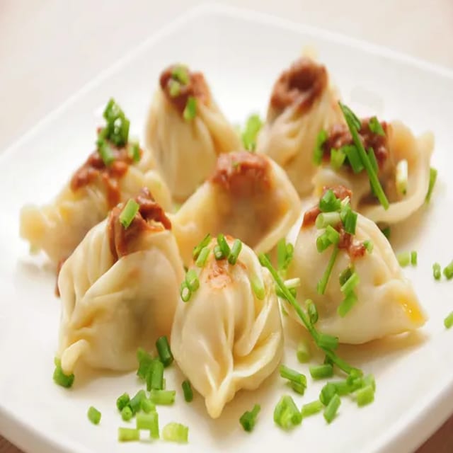 Steamed Chicken Momo.